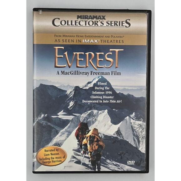Everest DVD Miramax Collector's Series A MacGillivray Freeman Film 1998 - Picture 1 of 3
